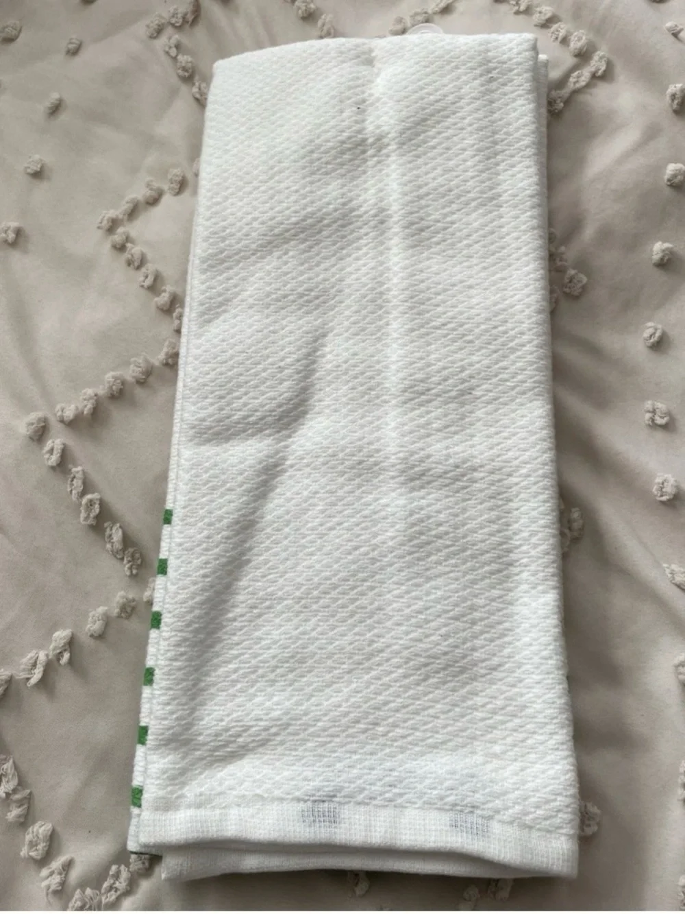 KATE SPADE KITCHEN TOWELS (2)  BLUE GREEN 17 X 28 100% COTTON NWT